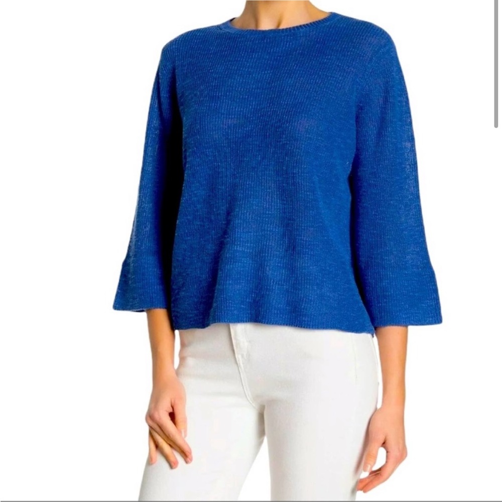 Eileen Fisher Merino wool bell sleeve sweater
